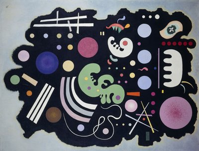 黒のパッチワーク;ノワールビガレ 作： Wassily Kandinsky