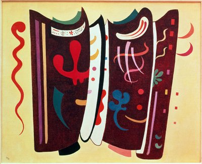 サプリメント入りブラウン 作： Wassily Kandinsky