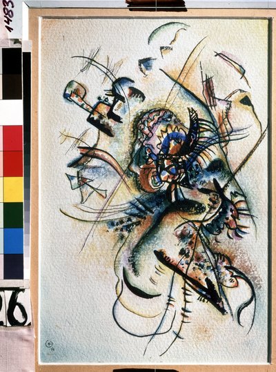 「コンポジション」ヴァシリー・カンディンスキー（またはワシリー・カンディンスキーまたはカンディンスキー）の絵画 作： Wassily Kandinsky