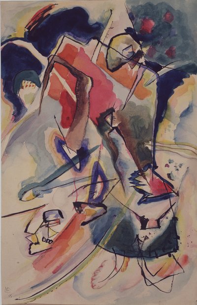 梨花の姿の作曲、1915 作： Wassily Kandinsky