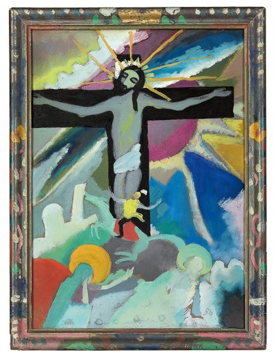 十字架につけられたキリスト;十字架につけられたキリスト 作： Wassily Kandinsky