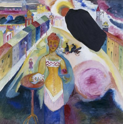 モスクワの女性 作： Wassily Kandinsky