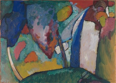 滝。 1909 作： Wassily Kandinsky
