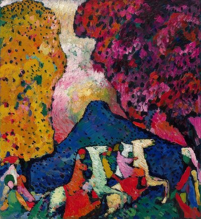 青い山。 1908-09 作： Wassily Kandinsky