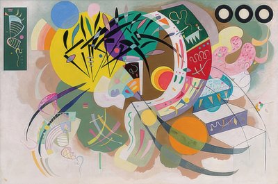 ドミナントカーブ（ドミナントカーブ）。 1936 作： Wassily Kandinsky