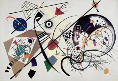 実線 作： Wassily Kandinsky