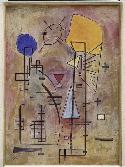 1つ2つ。 1929 作： Wassily Kandinsky