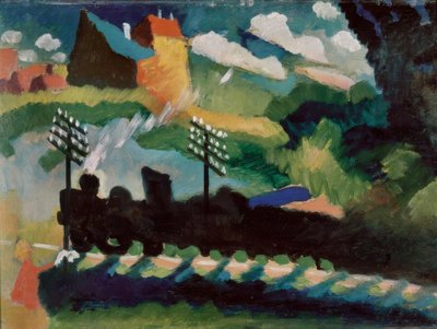 ムルナウ近くの鉄道 作： Wassily Kandinsky