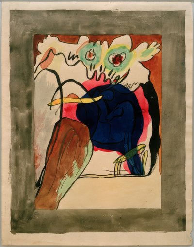 アルマナック「ザブルーライダー」のカバーのデザイン 作： Wassily Kandinsky