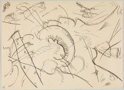 「白フチのある絵」の下書き 作： Wassily Kandinsky