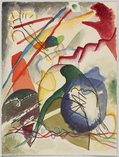 「白フチのある絵」の下書き 作： Wassily Kandinsky