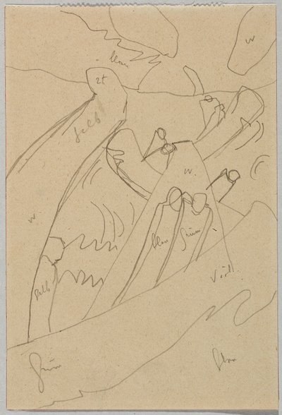「即興7」の下書き 作： Wassily Kandinsky