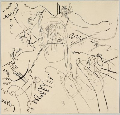 「Little Pleasures」の下書き 作： Wassily Kandinsky