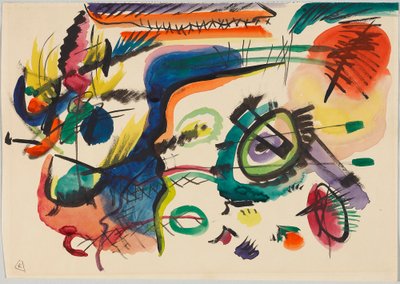 「コンポジションVII」の下書き 作： Wassily Kandinsky