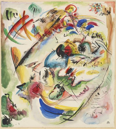 「ドリーミー・インプロヴィゼーション」の下書き 作： Wassily Kandinsky