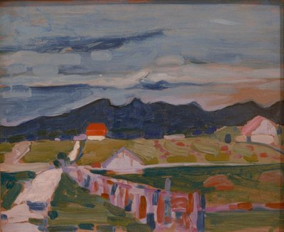 ムルナウ近郊のフィールド 作： Wassily Kandinsky