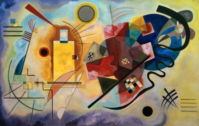 黄-赤-青 作： Wassily Kandinsky