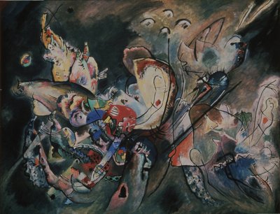 憂鬱。構成番号221、1917 作： Wassily Kandinsky