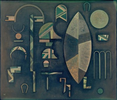 灰色の列 作： Wassily Kandinsky