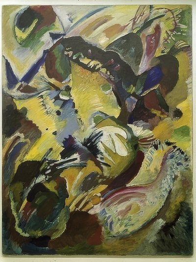 秋（絵画198）。エドウィンR.キャンベルの4つのプレート。 1914 作： Wassily Kandinsky