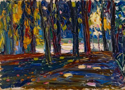 聖雲の公園にて - 秋II 作： Wassily Kandinsky