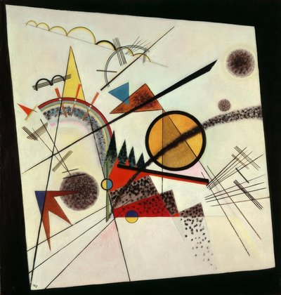 黒い四角に 作： Wassily Kandinsky