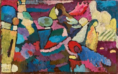 マホガニーの即興演奏、1910年。 作： Wassily Kandinsky