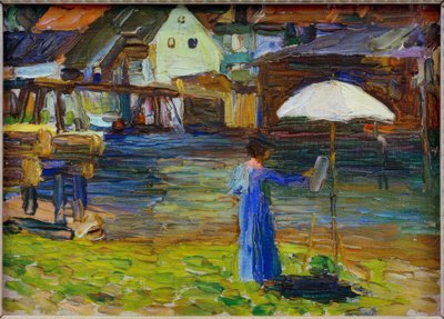 カルミュンツ-ガブリエレミュンターの絵I 作： Wassily Kandinsky
