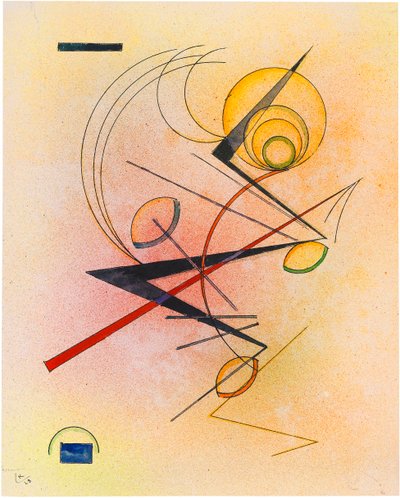 リトルウォーム、1928年。 作： Wassily Kandinsky