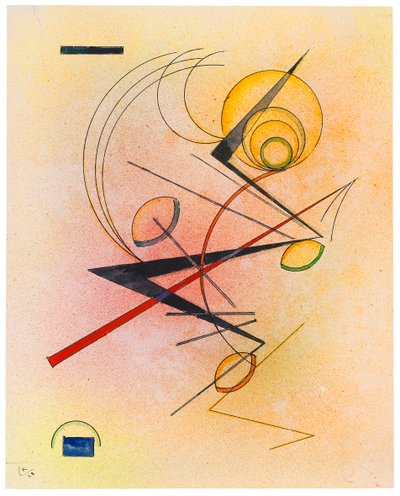 リトル・ウォーム、1928。 作： Wassily Kandinsky