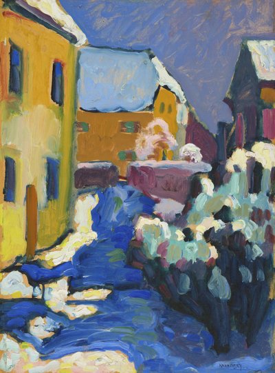 コッヘル – 墓地と牧師館 作： Wassily Kandinsky