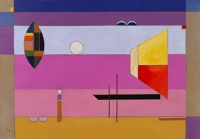 クールなストライプ。 1930 作： Wassily Kandinsky