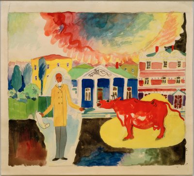 モスクワの牛 作： Wassily Kandinsky
