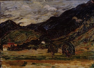 風景、1918 作： Wassily Kandinsky