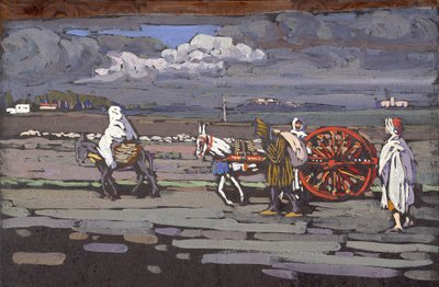 田舎道 作： Wassily Kandinsky