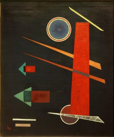 強力な赤 作： Wassily Kandinsky