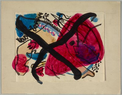 Mit schwarzen Diagonalen 作： ワシリー・カンディンスキー