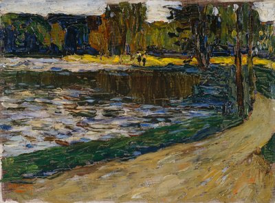 ミュンヘン – イングリッシュ ガーデン 作： Wassily Kandinsky