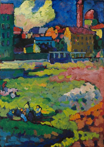 ミュンヘン – 街の目の前 作： Wassily Kandinsky