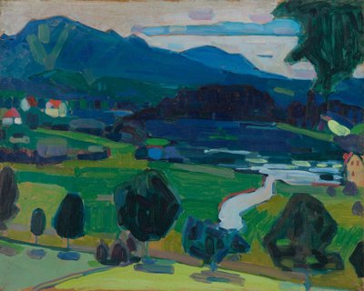 ムルナウ - シュタッフェル湖の眺め 作： Wassily Kandinsky