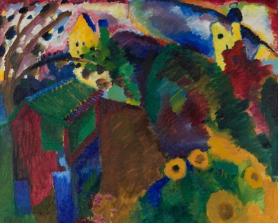 ムルナウ - 庭園 作： Wassily Kandinsky