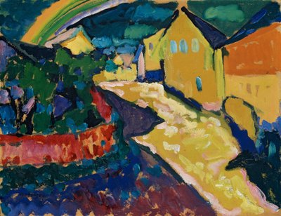 ムルナウ - 虹のある風景 作： Wassily Kandinsky