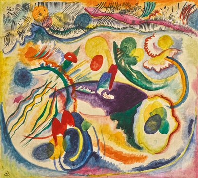 最後の審判のテーマについて、1913年。 作： Wassily Kandinsky