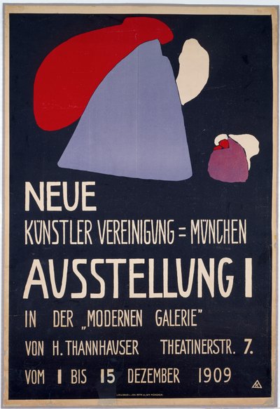ミュンヘン新芸術家協会第1回展覧会のポスター 作： Wassily Kandinsky