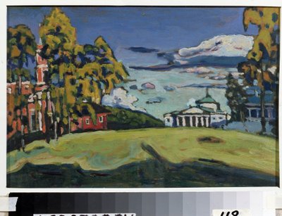 Akhtyrkaのカントリーエステート。ワシリー・カンディンスキー（またはワシリー・カンディンスキーまたはカンディンスキー）の絵画 作： Wassily Kandinsky