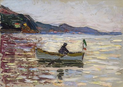 ラパッロ。海の上のボート、1906 作： Wassily Kandinsky