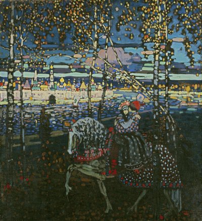 乗馬のカップル 作： Wassily Kandinsky