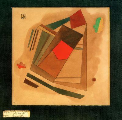 正方形の赤 作： Wassily Kandinsky