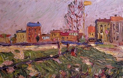 シュヴァビング、ミュンヘン 作： Wassily Kandinsky