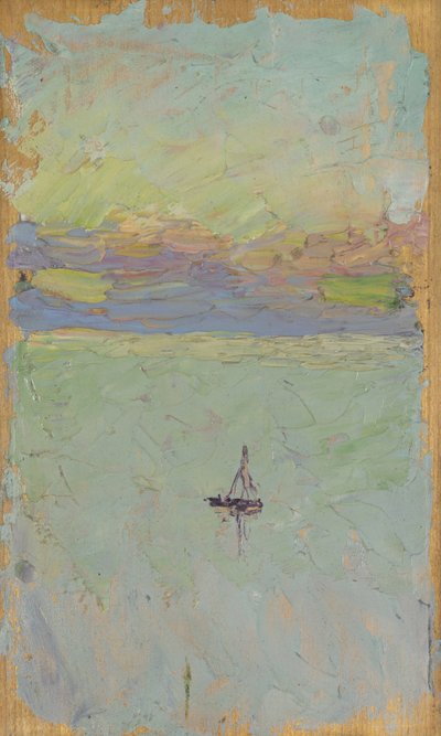 海のヨット 作： Wassily Kandinsky